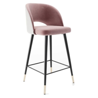 Фото Полубарный стул RING розового цвета