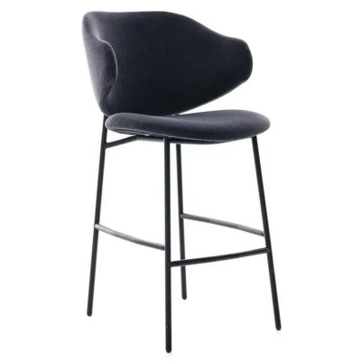 Фото Барный стул PRINCE черного цвета