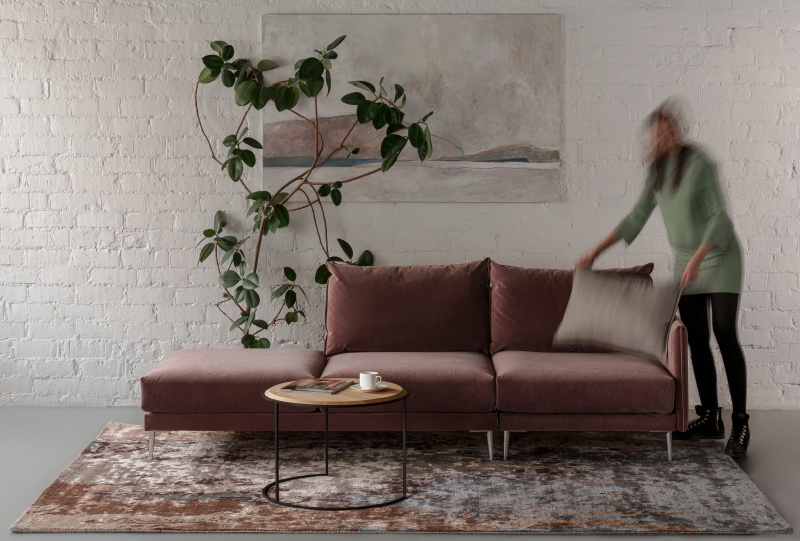 Фото Модульный диван ALVA  розового цвета