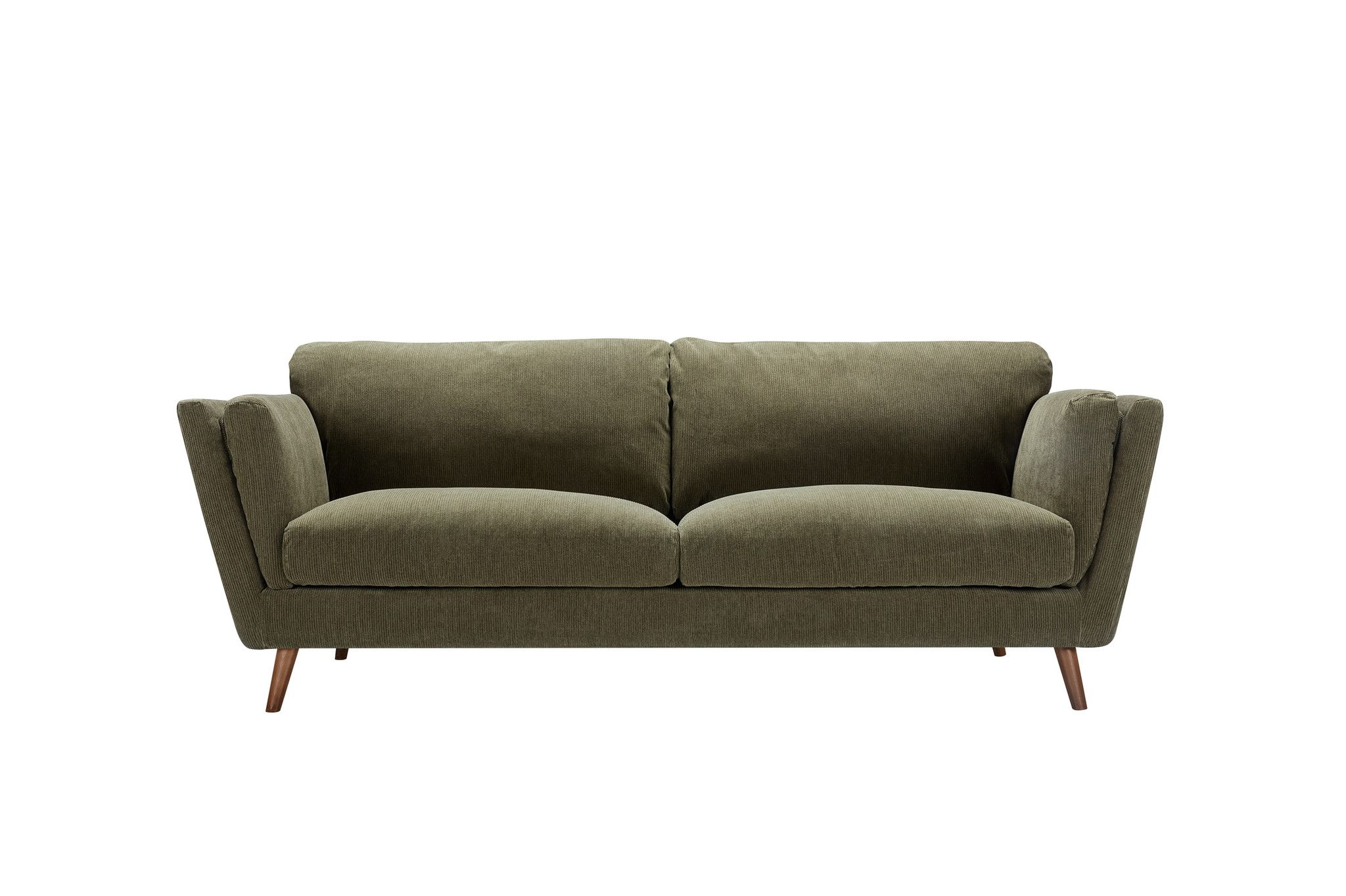 Fiore 2 Seater Sofa Bed-2038-к8-11707 Dark Green -ar