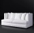 Фото Двухместный диван Milo белого цвета Фото Двухместный диван Milo белого цвета
