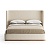Фото Двуспальная кровать Shade бежевого цвета