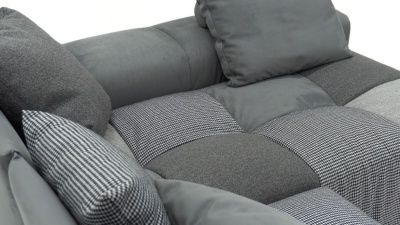 Фото Диван PIXEL комби-серый