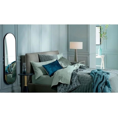 Фото Двуспальная кровать Lotus коричневого цвета