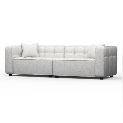 Фото Двухместный диван Cube светло-серого цвета