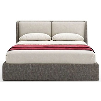 Фото Двуспальная дизайнерская кровать Florance темно-серого цвета