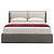 Фото Двуспальная дизайнерская кровать Florance темно-серого цвета