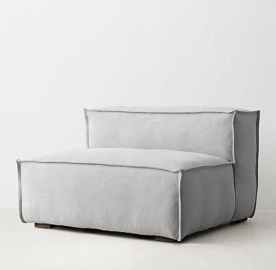 Фото Модуль без подлокотников Rowan серого цвета