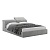 Фото Двуспальная кровать с изголовьем Valentina темно-серого цвета