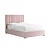 Фото Двуспальная кровать с высоким изголовьем Teagan Platform розового цвета