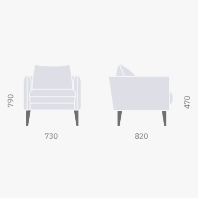 Фото Кресло BERGEN бирюзового цвета