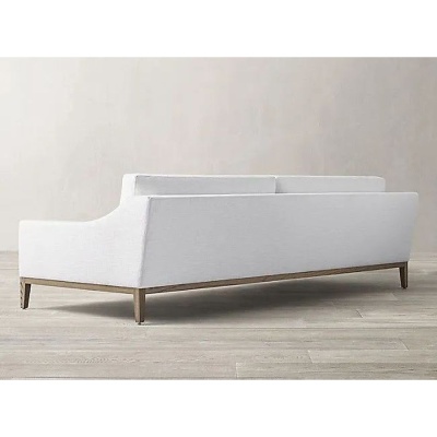 Фото Двухместный диван Italia Slope светло-серого цвета