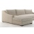 Фото Угловой диван Modena Slope Arm светло-серого цвета