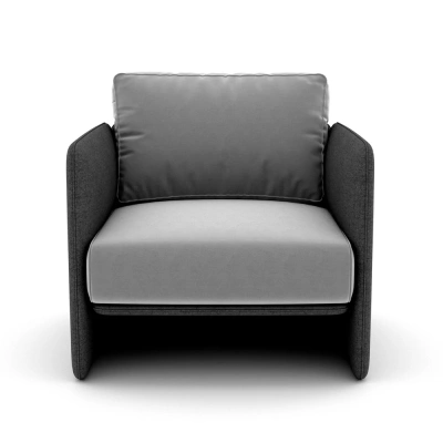 Фото Кресло WALL  серого цвета