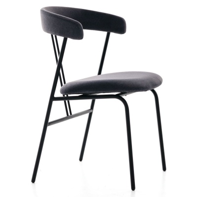 Фото Обеденный стул VIOLIN темно-серого цвета