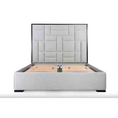 Фото Двуспальная кровать Sloane серого цвета