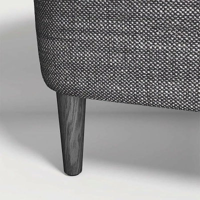 Фото Двуспальная кровать мягкая Lafayette темно-серого цвета