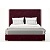 Фото Двуспальная кровать с подъемным механизмом Viola бордового цвета