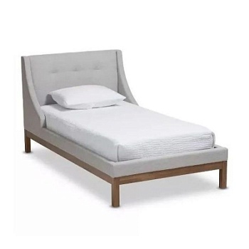 Фото Двуспальная кровать Louvain Modern серого цвета