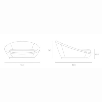 Фото Кресло MOON  белого цвета