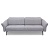 Фото Двухместный диван SOLVEIG серого цвета