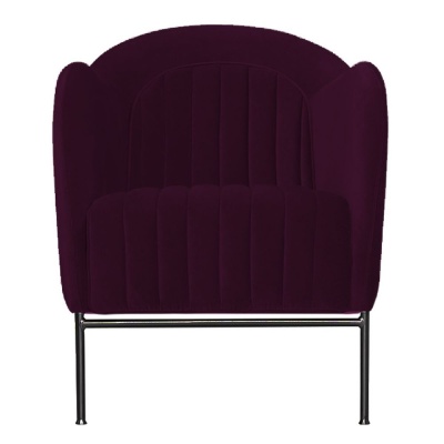 Фото Кресло MINI бордового цвета