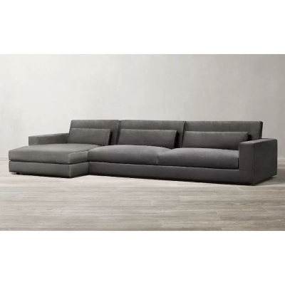 Фото Угловой диван Locarno темно-серого цвета