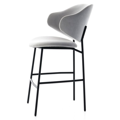 Фото Полубарный стул PRINCE серого цвета