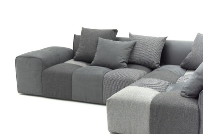 Фото Диван PIXEL комби-серый