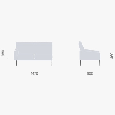 Фото Угловой диван ODRA синего цвета