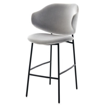 Фото Полубарный стул PRINCE серого цвета