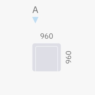 Фото Кресло SKYE  синего цвета