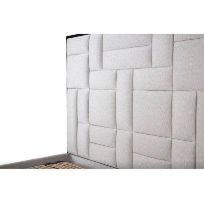 Фото Двуспальная кровать Sloane серого цвета