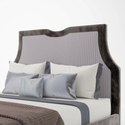 Фото Двуспальная кровать Jolo темно-серого цвета