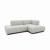 Фото Угловой диван Lance светло-серого цвета Фото Угловой диван Lance светло-серого цвета