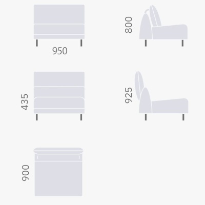 Фото Кресло JOGVAN комбинированного цвета