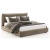 Фото Двуспальная кровать Lotus коричневого цвета Фото Двуспальная кровать Lotus коричневого цвета