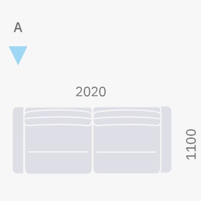 Фото Трехместный диван CORSICA  бежевого цвета