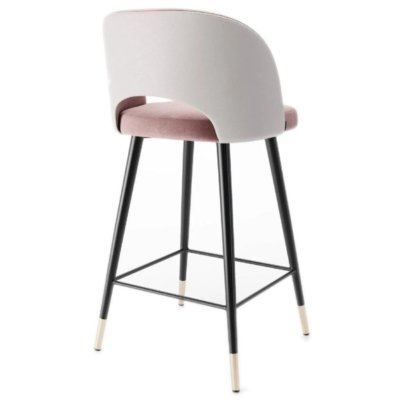 Фото Полубарный стул RING розового цвета