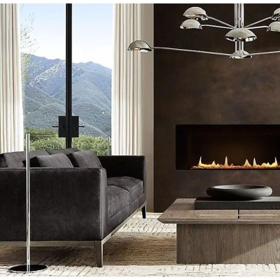 Фото Двухместный диван Italia Taper серого цвета