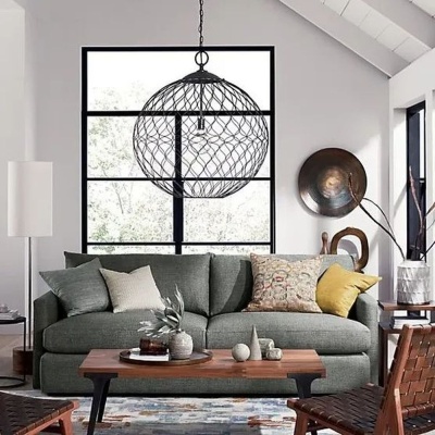 Фото Двухместный диван Lounge зеленевато-серого цвета