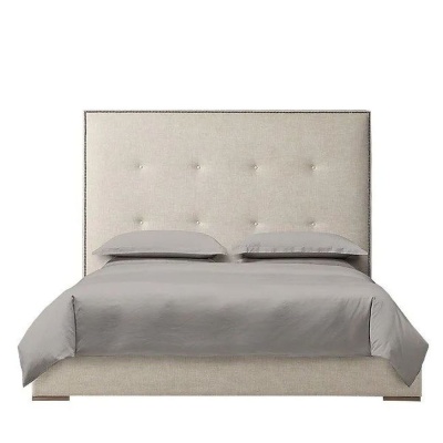 Фото Двуспальная кровать Tompkins Panel бежевого цвета