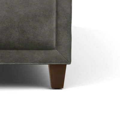 Фото Двуспальная кровать Quinn темно-серого цвета