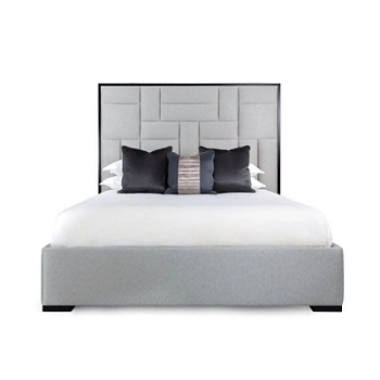 Фото Двуспальная кровать Sloane серого цвета