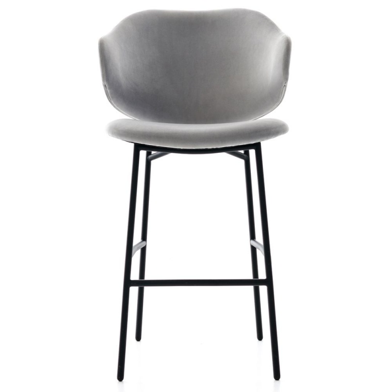 Фото Полубарный стул PRINCE серого цвета