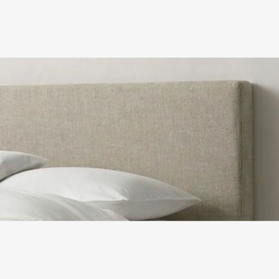 Фото Двуспальная кровать с изголовьем Alex бежевого цвета