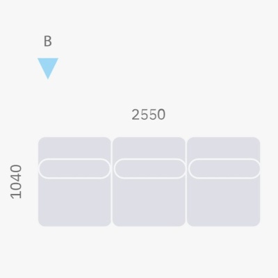 Фото Трехместный диван ROGNAN черного цвета