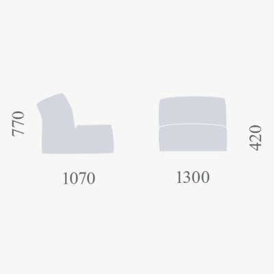 Фото Модульный диван  BJORN  бежевого цвета (3 модуля)