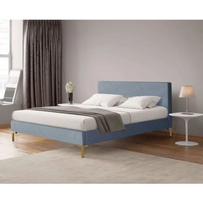 Фото Двуспальная кровать Landy коричневого цвета