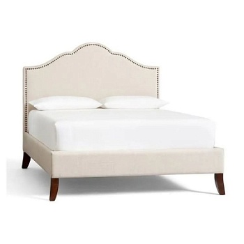 Фото Двуспальная кровать Fallon бежевого цвета